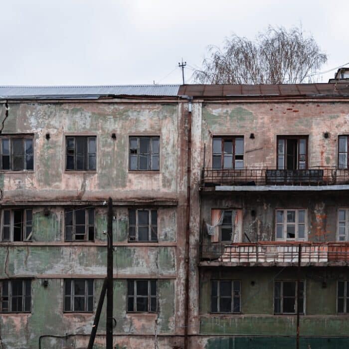 a building with windows